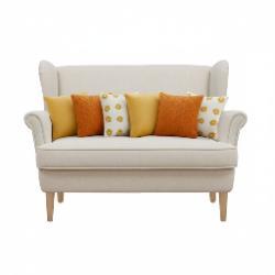 SOGA 6PC Retro Daisy, Golden Velvet & Burnt Orange Diamond Knit Decorative Pillow Set