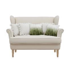 SOGA 5PC White Textured Pom-Pom & Ombre Faux Fur Pillowcases Cozy Decorative Set