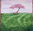 Canvas painting of a beautiful tree