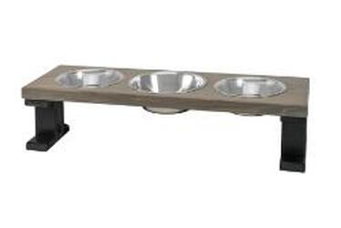 Farmhouse 3 Bowl Elevated Regular Feeder Farmhouse 3 Bowl Elevated Regular Feeder - 3B8GBB