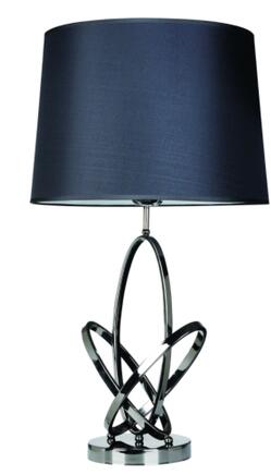 All the Rages, Inc. Elegant Designs Mod Art Polished Chrome Table Lamp with Shade