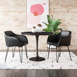 Zuo Modern Contemporary Inc Braxton Dining Chair (Set of 2) Vintage Black