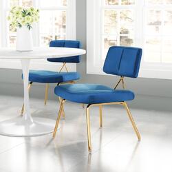 Zuo Modern Contemporary Inc Nicole Accent Chair (Set of 2) Blue