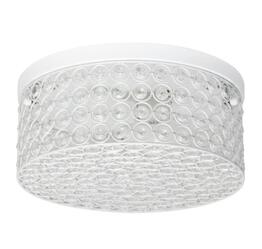 All the Rages, Inc. Lalia Home Glam 2 Light 12 Inch Round Flush Mount