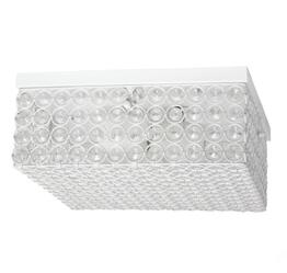 All the Rages, Inc. Lalia Home Glam 2 Light 12 Inch Square Flush Mount