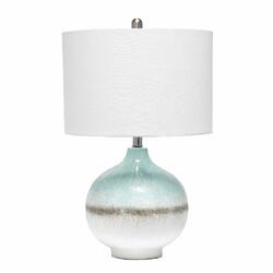 All the Rages, Inc. Lalia Home Bayside Horizon Table Lamp with Fabric Shade