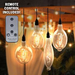 Flipo Group, Ltd. RetroEssence Battery Operated LED Vintage Light | by Pacific Accents