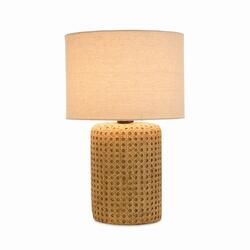 Melrose International Table Lamp 18"H Cement/Linen