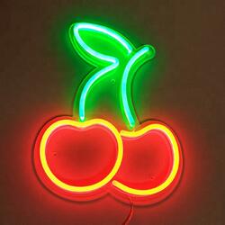 COCUS POCUS Cherry LED Neon Wall Sign