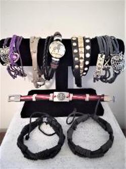Variety Leather Bracelet Bundle of 8