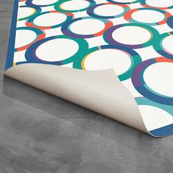 Selections by Chaumont Ltd. DBA SBC Interior Decor 'Bubbles' Multi-Color Geometric Non-Slip Indoor/Outdoor Rug