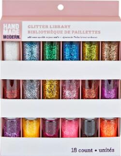 Handmade Modern Glitter Library